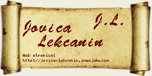 Jovica Lekčanin vizit kartica